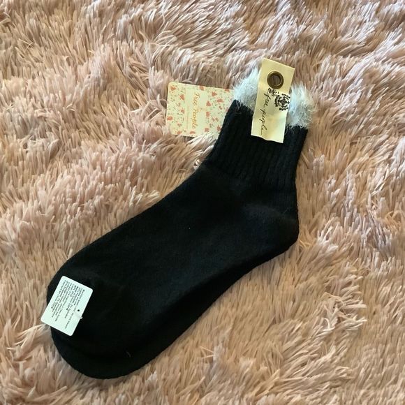 Nwt free people whisper border socks black - Picture 4 of 6